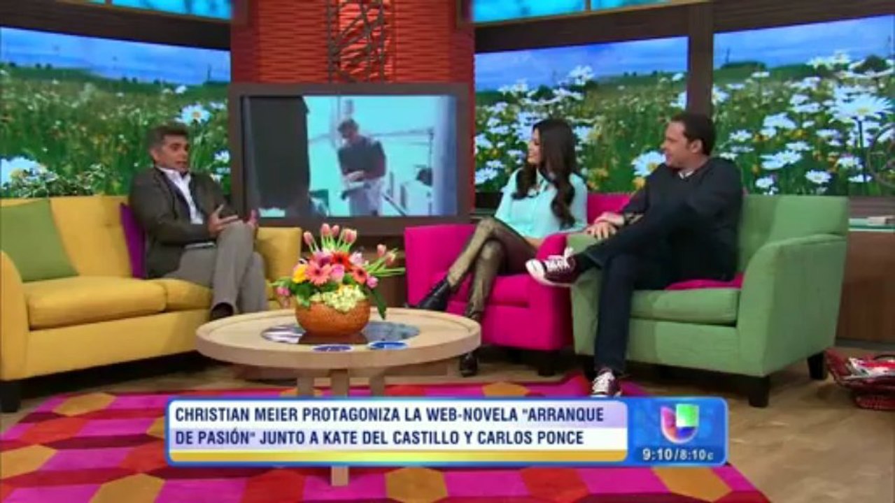 Christian Meier en el programa 'Despierta  América'
