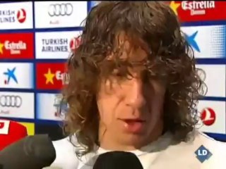 Puyol: "Cuando no ganas te quedas tocado"