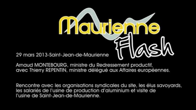Maurienne Flash spécial Rio Tinto Alcan site de Saint Jean de Maurienne