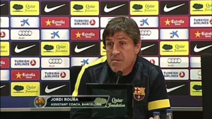 Roura: ''El PSG es un rival muy complicado, especialmente con Ibrahimovic''