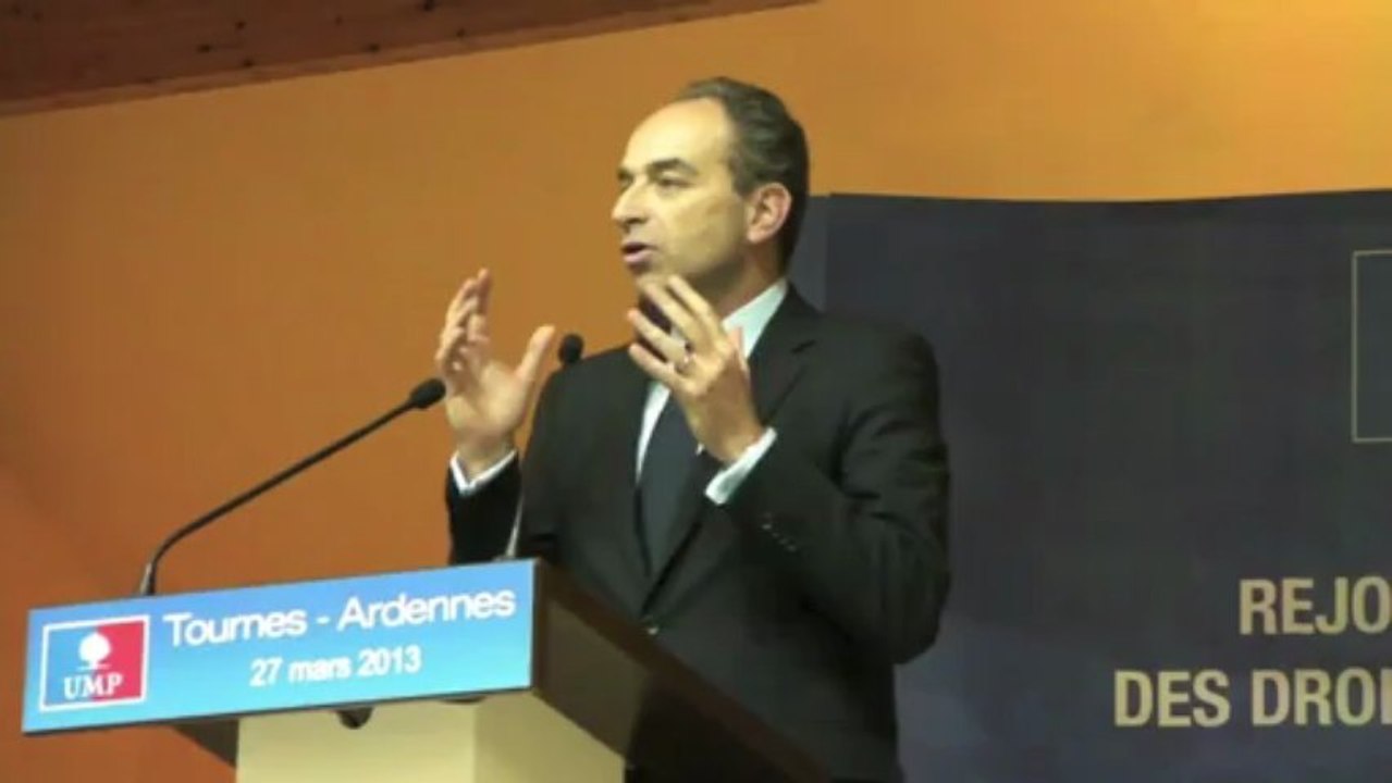Jean-François Copé en meeting à Tournes