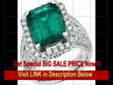 [FOR SALE] Colombian Emerald and Diamond Ring in 18kt white gold