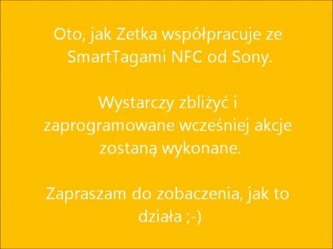 Sony Xperia SmartTags NFC i Sony Xperia Z