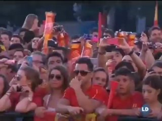 Desfile de la selección por las calles de Madrid