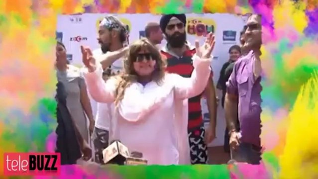 Poonam Pandey & Rakhi Sawant at Zoom Holi Party 2013