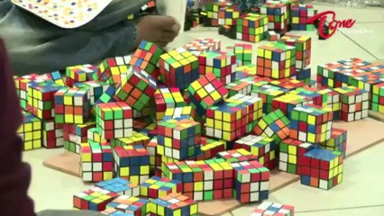 India's Largest Cube Art for Limca Book of Records