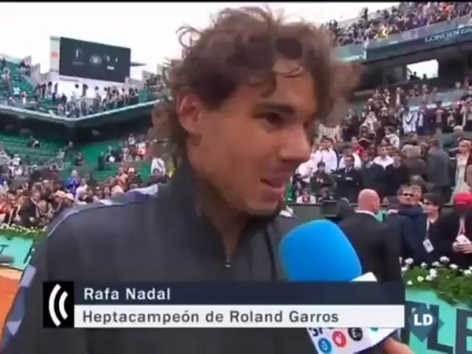 Nadal: "No sé si soy el mejor de la historia, pero sí el que ha ganado más veces aquí"