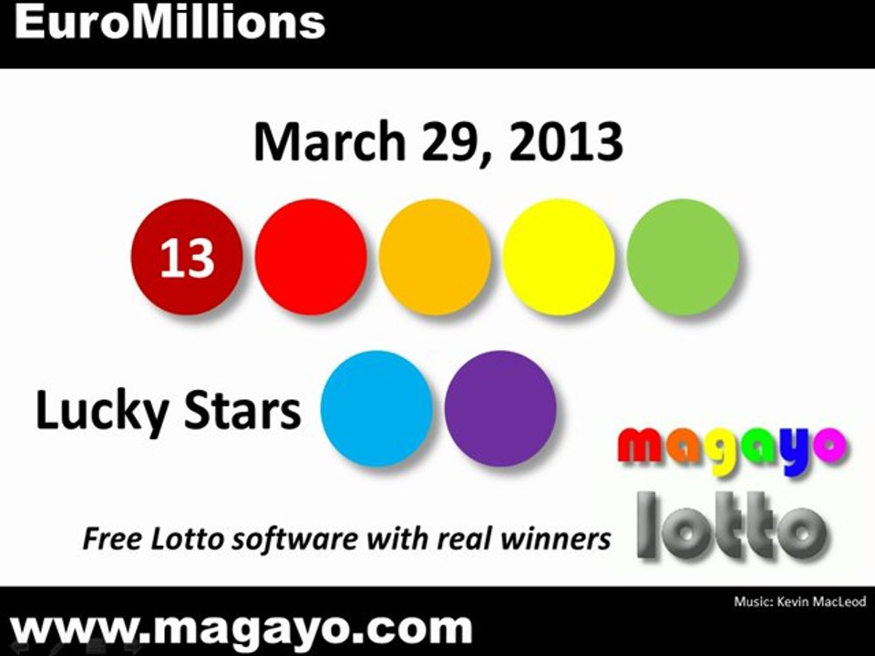 EuroMillions Drawing Results for March 29, 2013