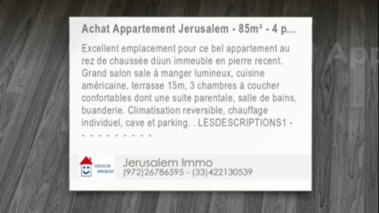 A vendre superbe appartement 4 pièces rénové à Arnona