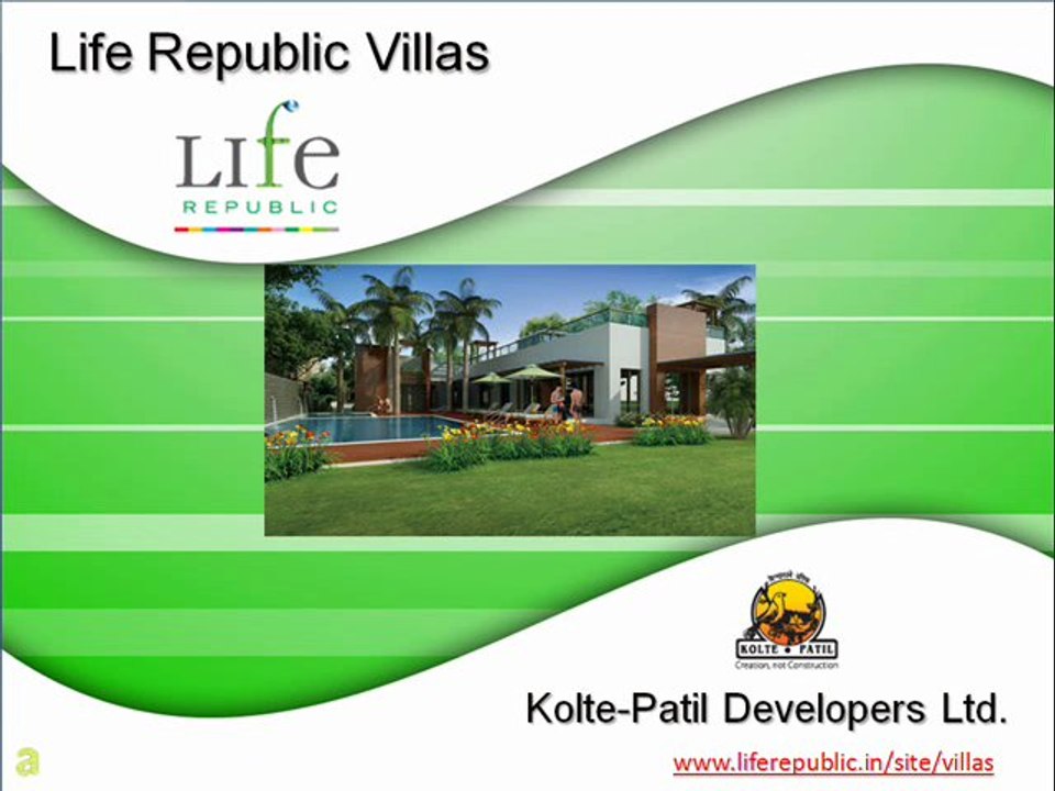 Luxury Villas in Hinjewadi Pune at Life Republic