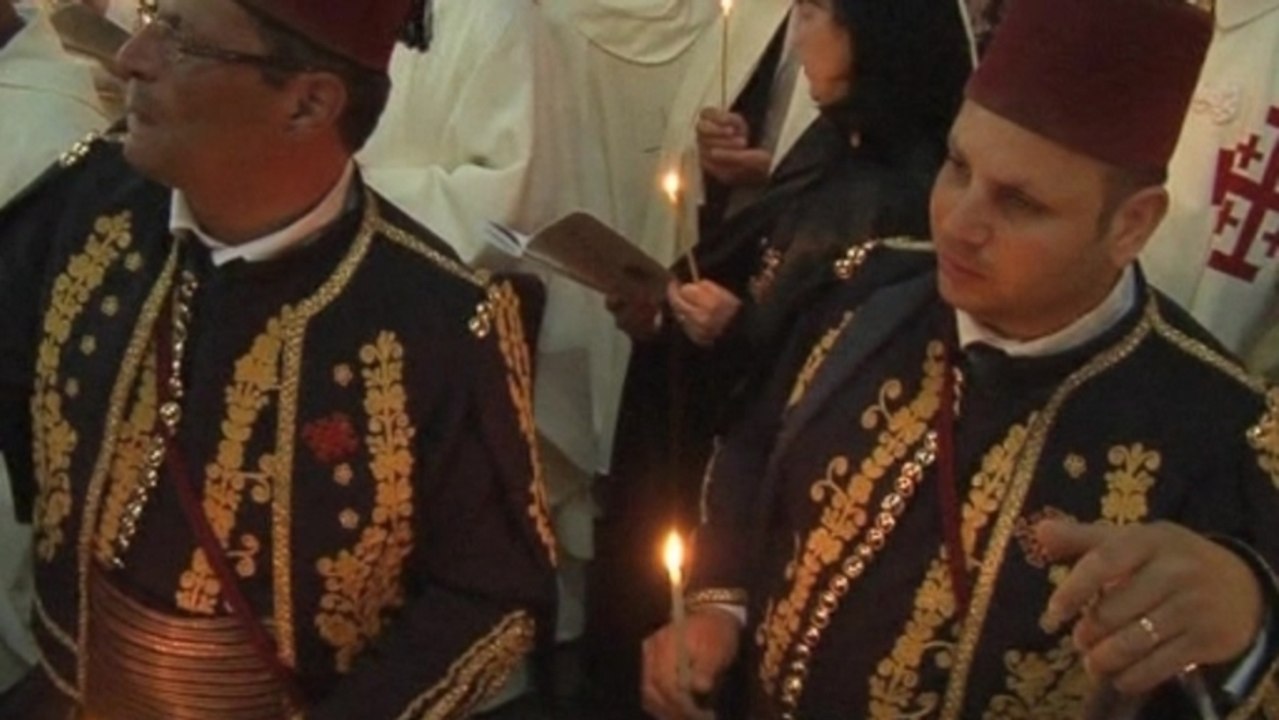 Catholics mark Holy Saturday in Jerusalem