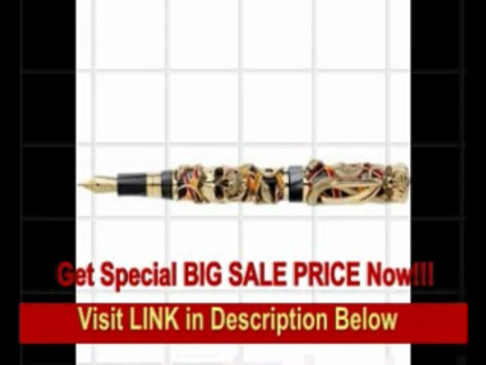 [BEST PRICE] Montegrappa Chaos Limited Edition 18K Gold Fountain Pen Extra Fine Point