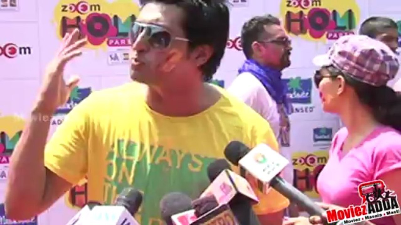 Zoom Holi Party 2013 | Ayushmann Khurrana, Poonam Pandey, Rakhi Sawant