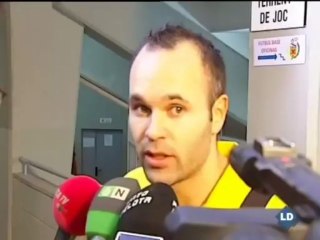 Iniesta: "Estoy contento de poder ayudar con ese gol"