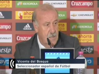 Del Bosque: " Lo peor que puede hacer la selección es jugar sin espíritu competitivo"