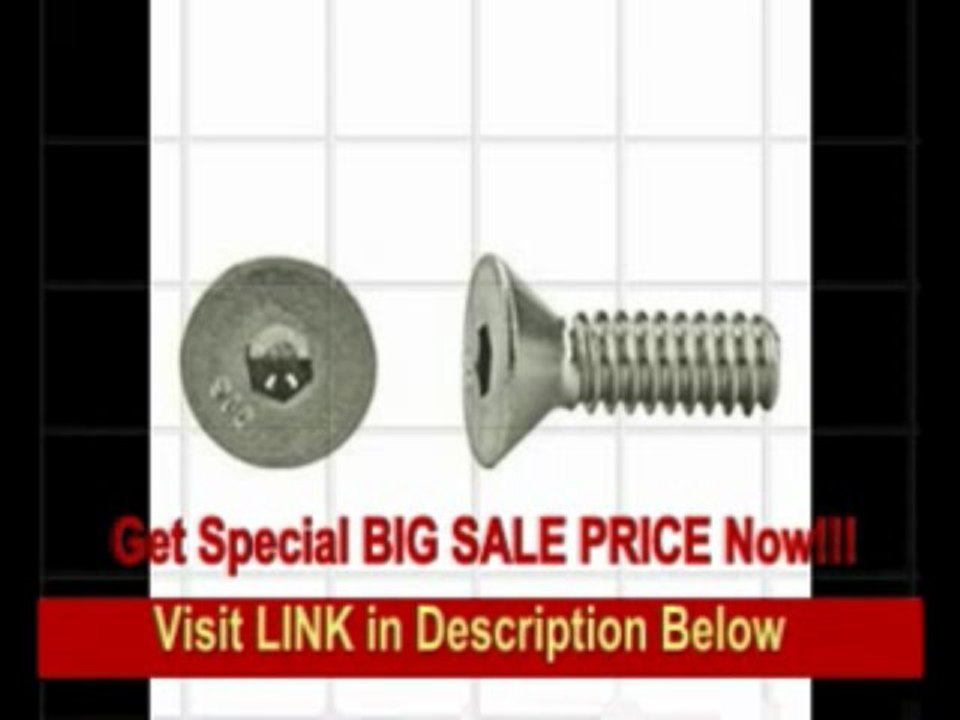 [BEST BUY] DrillSpot 3/4-10 x 2 316 Stainless Steel Flat Socket Cap Screw