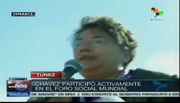 Foro Social Mundial rinde homenaje a Hugo Chávez