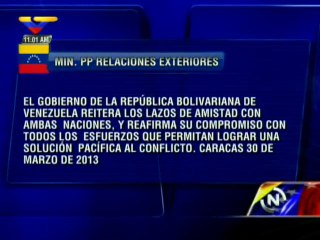 Gobierno Bolivariano hace votos por la Paz en la península coreana