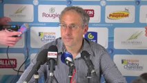 Conférence de presse Chamois Niortais - GFC Ajaccio : Pascal GASTIEN (NIORT) - Thierry LAUREY (GFCA) - saison 2012/2013