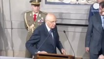 Itália: Napolitano promete levar mandato até ao fim