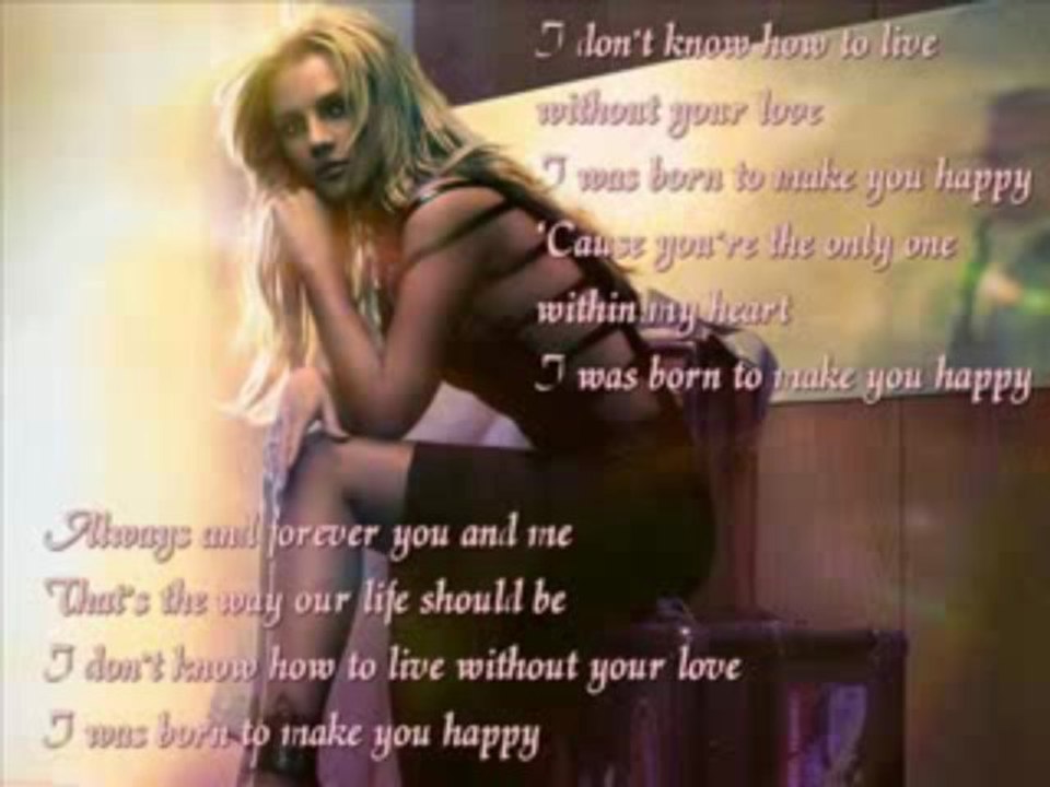 Britney Spears - Born To Make You Happy (instrumental + backing vocals + lyrics) - YouTube
