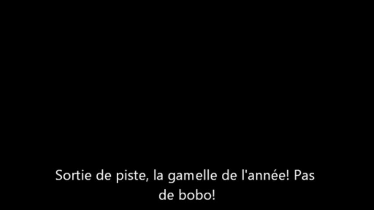 Sortie de piste, la gamelle de l'année!