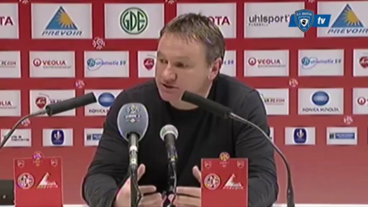 L1 / 2012-13 : Valenciennes 3-4 Bastia : Conf. de F. Hantz