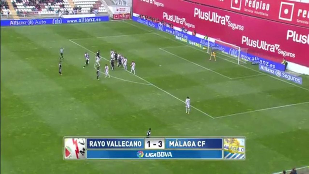 Rayo Vallecano 1 Málaga 3