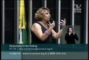 Dep Erika Kokay revela carater novo Presidente Pr Feliciano RACISTA CDHM 11/03/2013