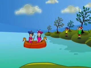 Row Row Row Your Boat . Cheeky Diablo Cartoon Nursery Rhyme