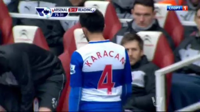 Чемпионат Англии 2012-13 31 тур Арсенал-Рединг 2 тайм