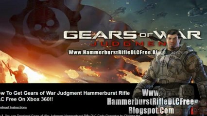 Gears of War Judgment Hammerburst Rifle DLC Codes - Free!!