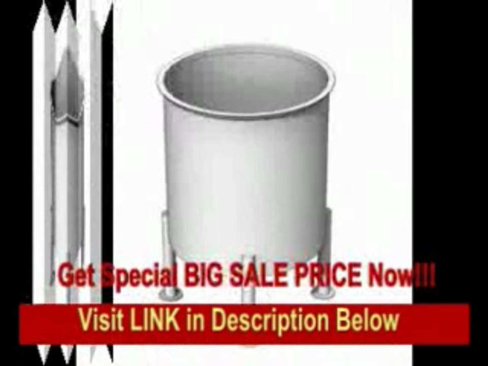 [SPECIAL DISCOUNT] Stainless Steel Tank, 1000 Gals, Standard Finish, Slope Bottom - Mixer Direct