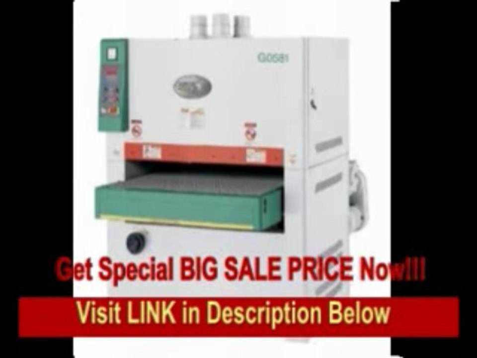 [SPECIAL DISCOUNT] Grizzly G0581 43 Double Drum Wide-Belt Sander