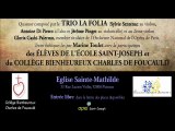 Vendredi 05 avril 19h30 Eglise Sainte-Mathilde 92800 PUTEAUX
