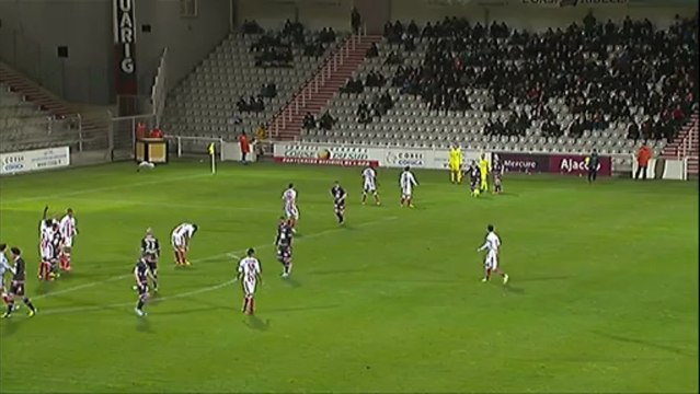 But Etienne CAPOUE (25ème) - AC Ajaccio - Toulouse FC (2-3) - saison 2012/2013