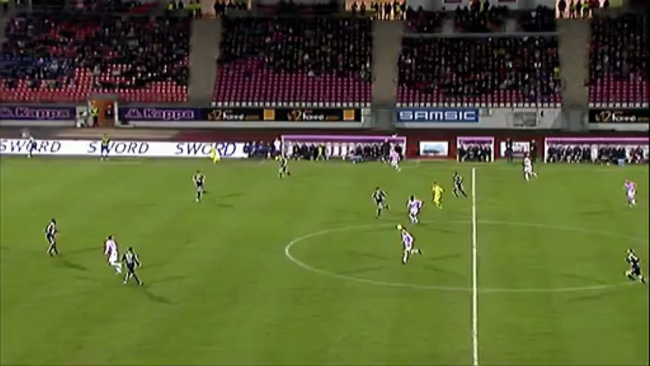 But Yannick SAGBO (68ème) - Evian TG FC - Stade de Reims (2-2) - saison 2012/2013