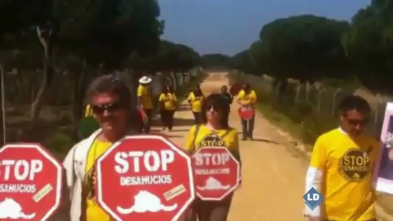 Intento de escrache a Rajoy en Doñana