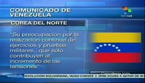 Venezuela aboga por la paz en la península coreana