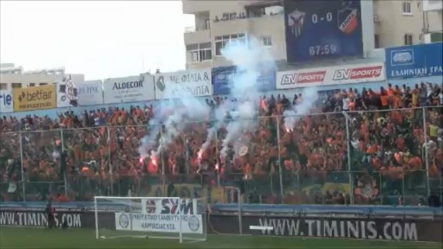 Ανόρθωση-ΑΠΟΕΛ-οπαδοί ΑΠΟΕΛ στο πρώτο γκολ