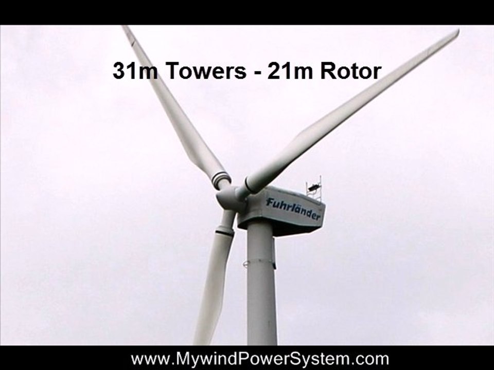 FUHRLANDER FL100 Wind Turbines For Sale