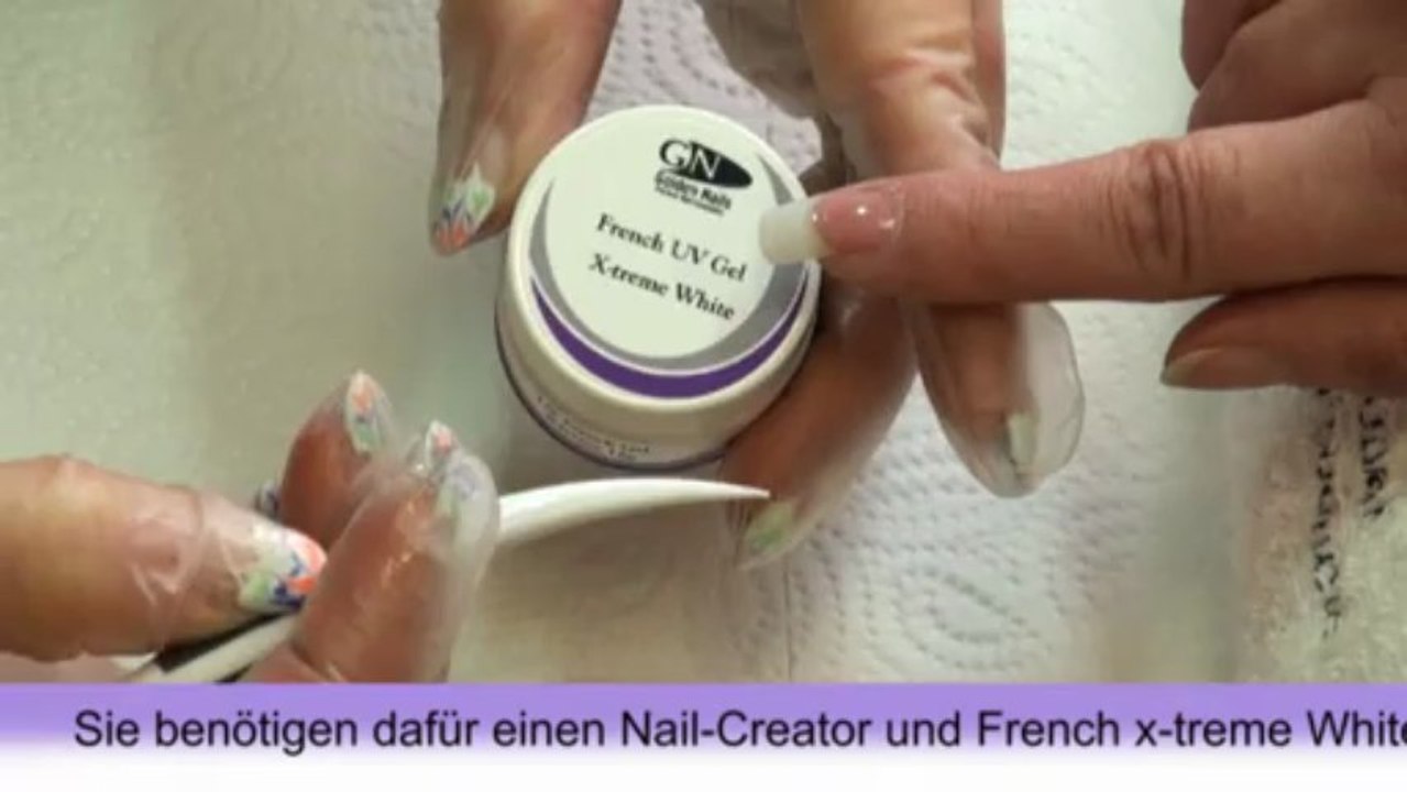 French Nails, schnell und einfach