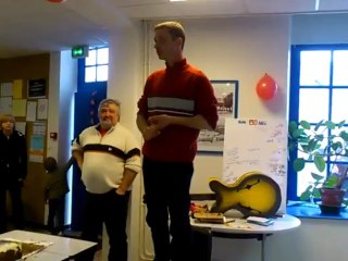 DIscours de Christophe après la découverte de son anniversaire surprise :-)