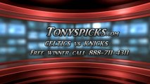 New York Knicks versus Boston Celtics Pick Prediction NBA Pro Basketball Odds Preview 3-31-2013