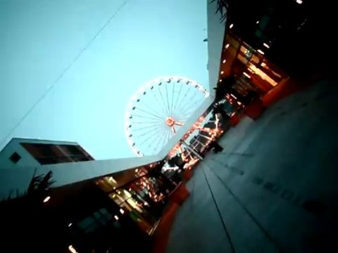 Grande roue Saint nazaire Ruban Bleu (Fête foraine en couleur)