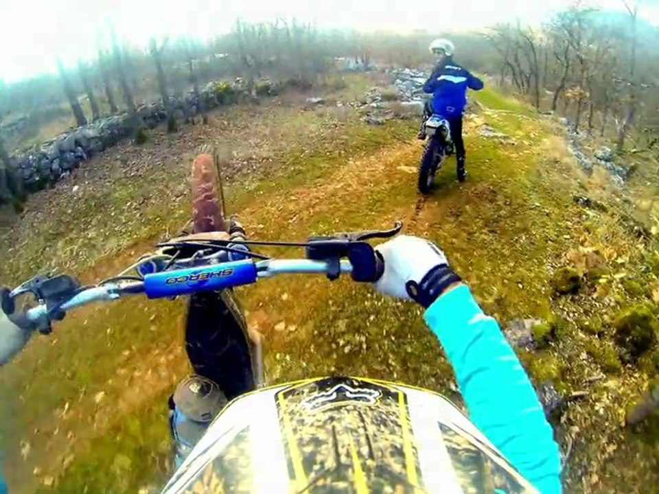 rando trial enduro randonnée trankil liaison st vallier st cezare avec  le bof