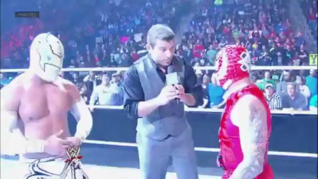 Rey Mysterio, Sin Cara & Randy Orton vs. The Prime Time Players & Alberto Del Rio- WWE Main Event