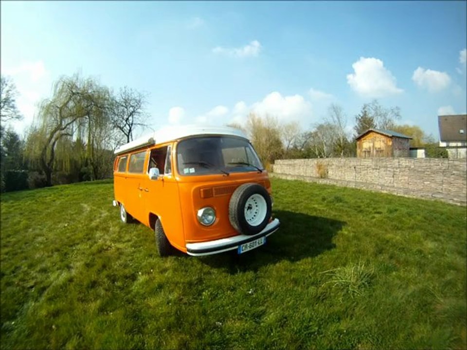 combi vw westfalia orange mécanic en location chez vintage camper