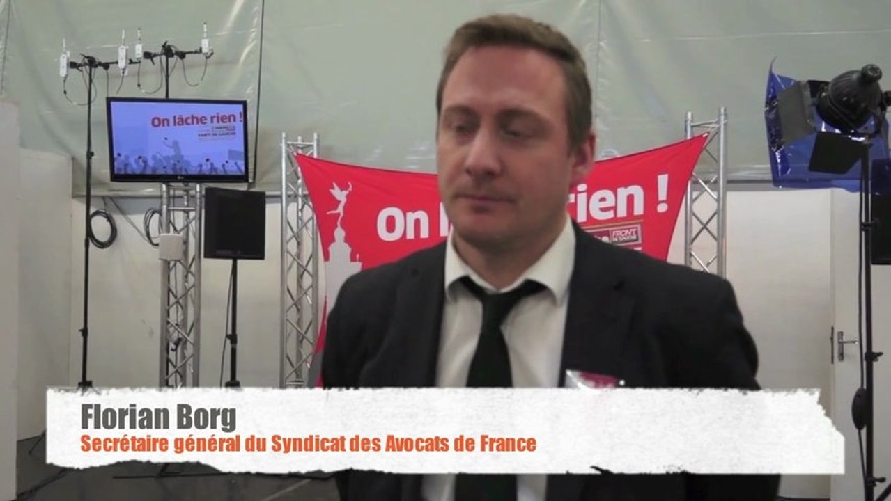 ITW de Florian Borg ( syndicat des avocats de France) au congrès du PG