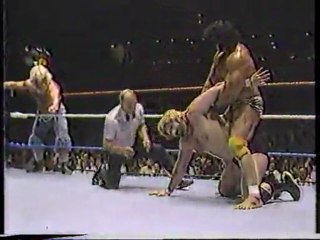 RICKY STEAMBOAT & JIMMY SNUKA VS MOONDOG SPOT & CHARLIE FULTON 4/27/85 PHILADELPHIA SPECTRUM